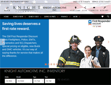 Tablet Screenshot of knightauto.com